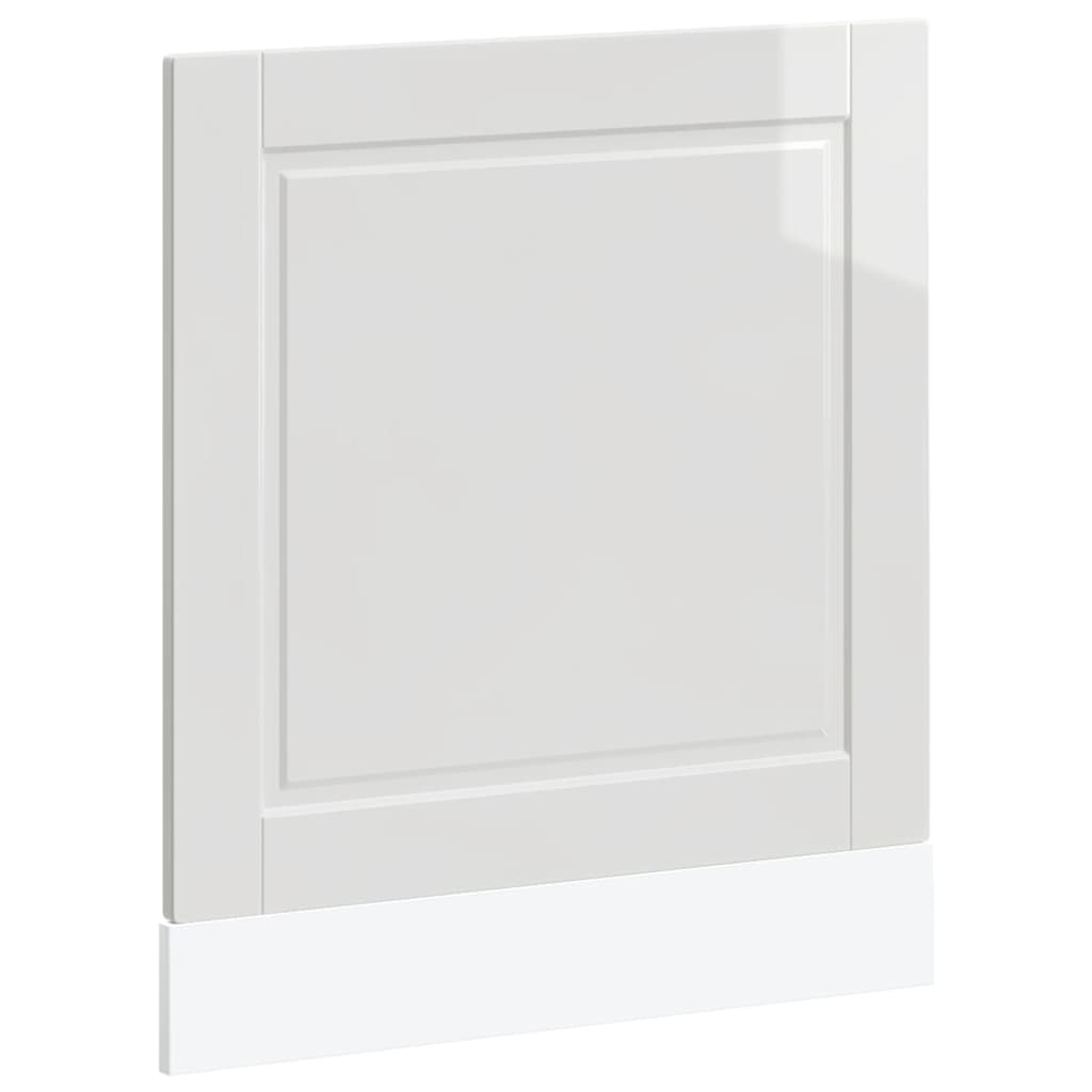 låge til opvaskemaskine Porto 60x1,5x57 cm hvid højglans