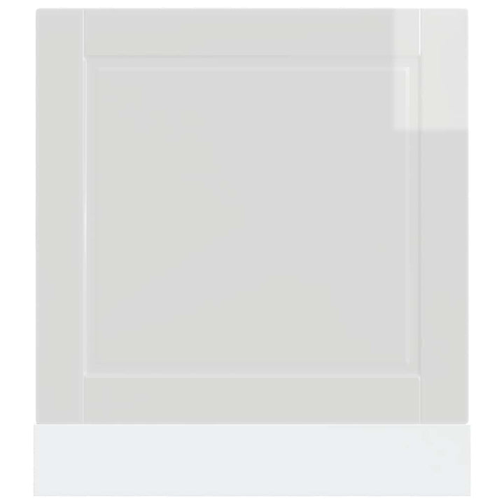 låge til opvaskemaskine Porto 60x1,5x57 cm hvid højglans
