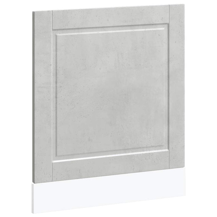 låge til opvaskemaskine Porto 60x1,5x57 cm betongrå