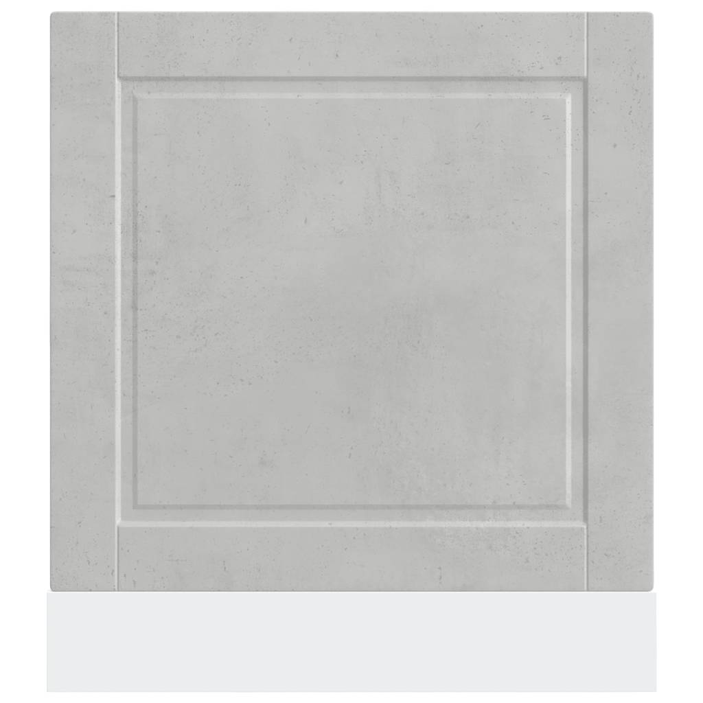låge til opvaskemaskine Porto 60x1,5x57 cm betongrå