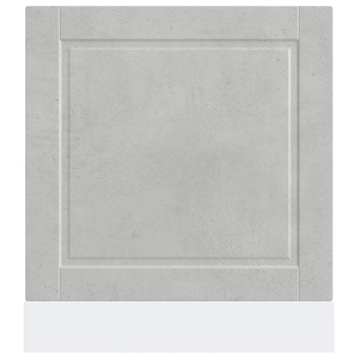 låge til opvaskemaskine Porto 60x1,5x57 cm betongrå