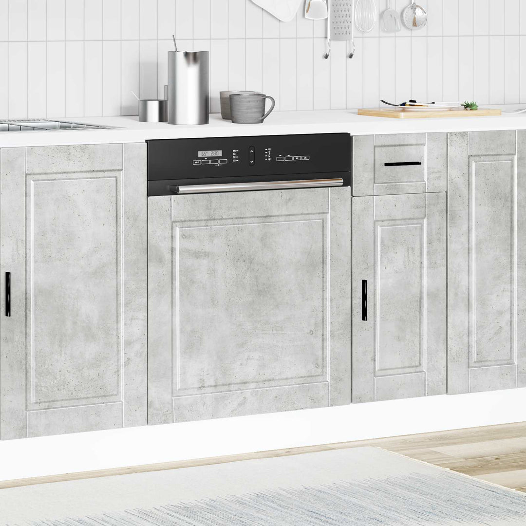 låge til opvaskemaskine Porto 60x1,5x57 cm betongrå