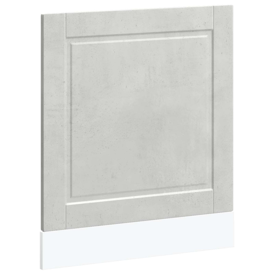 låge til opvaskemaskine Porto 60x1,5x57 cm betongrå