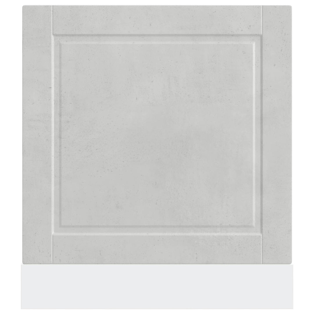 låge til opvaskemaskine Porto 60x1,5x57 cm betongrå