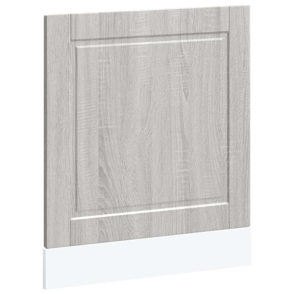 låge til opvaskemaskine Porto 60x1,5x57 cm grå sonoma-eg