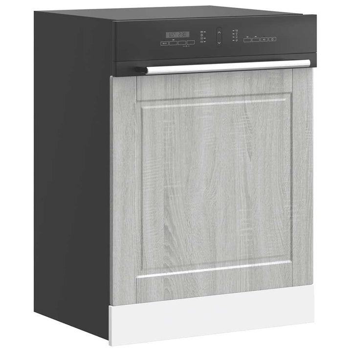 låge til opvaskemaskine Porto 60x1,5x57 cm grå sonoma-eg