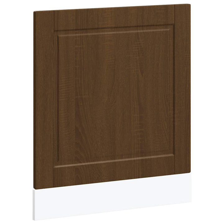 låge til opvaskemaskine Porto 60x1,5x57 cm brun egetræsfarve