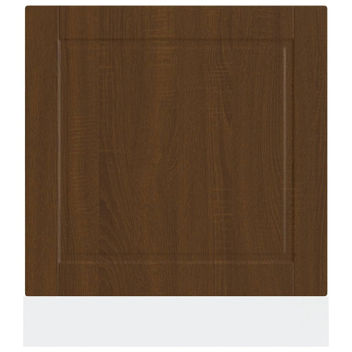 låge til opvaskemaskine Porto 60x1,5x57 cm brun egetræsfarve