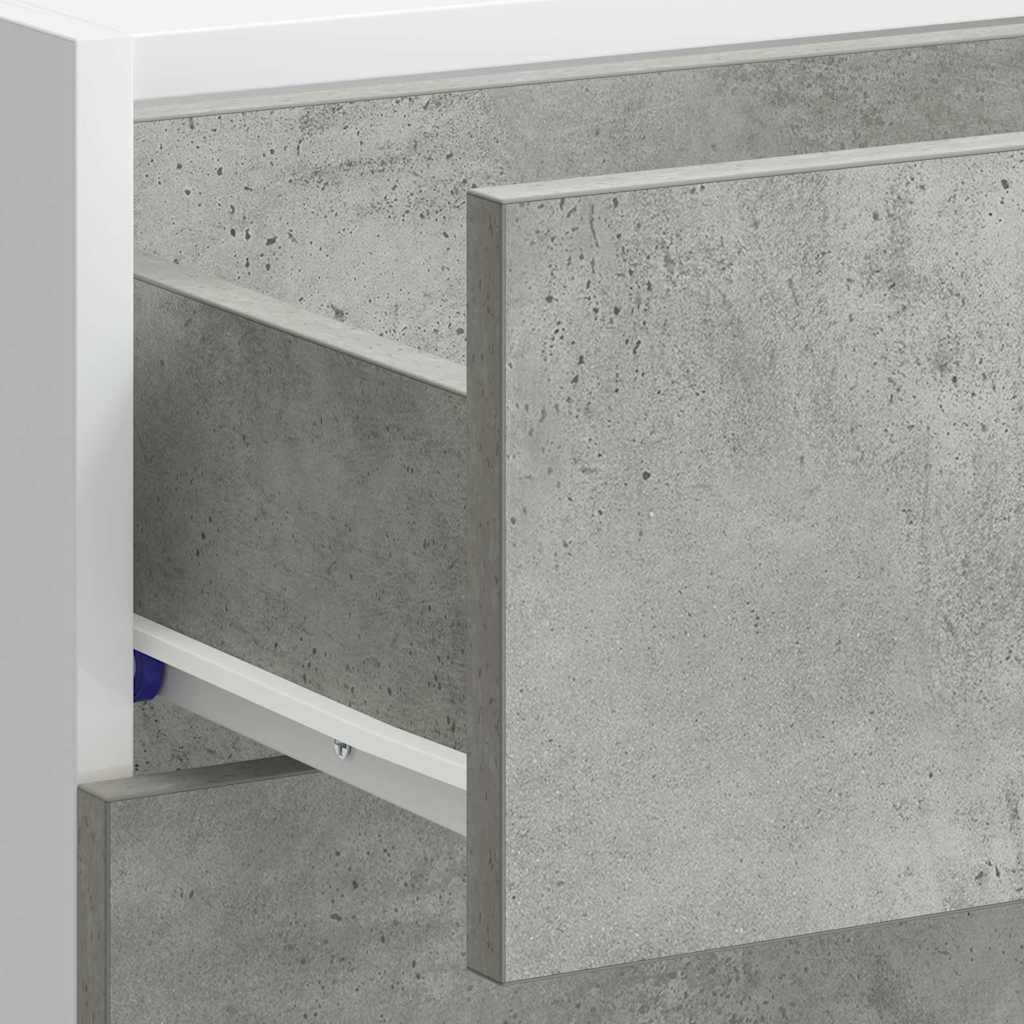 køkkenunderskab "Lyon" betongrå konstrueret træ