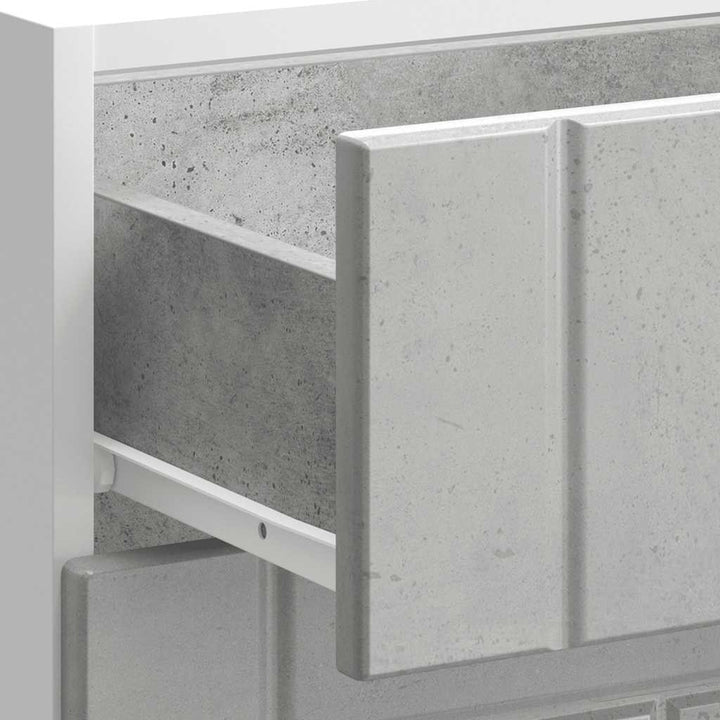 køkkenunderskab Lucca konstrueret træ beton grå