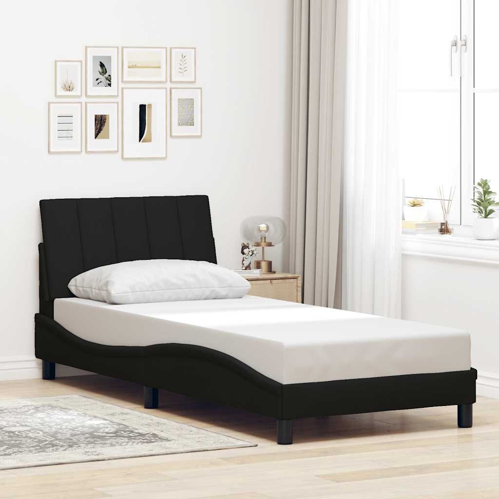 sengeramme uden madras Hanko 80x200 cm stof sort