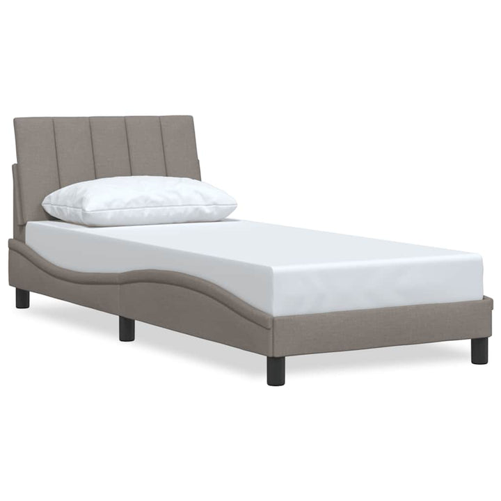 sengeramme uden madras Hanko 80x200 cm stof gråbrun