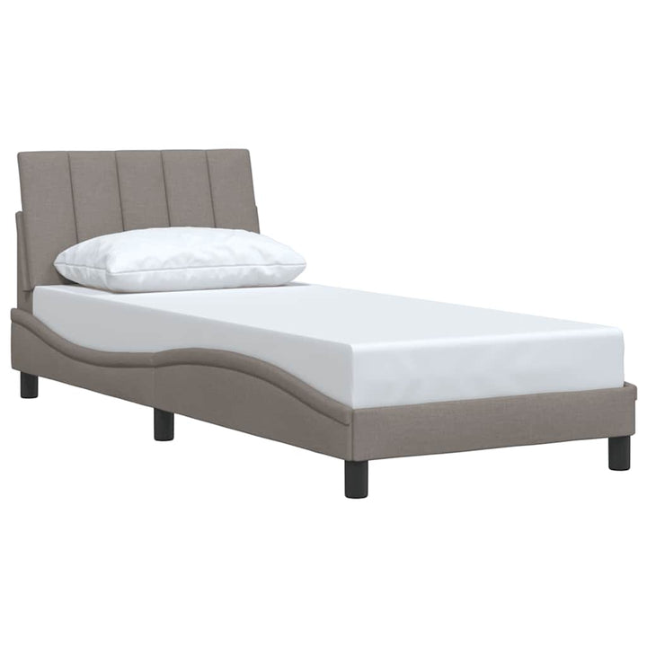 sengeramme uden madras Hanko 80x200 cm stof gråbrun