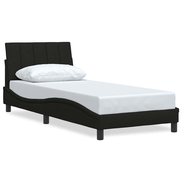 sengeramme uden madras Hanko 90x190 cm stof sort