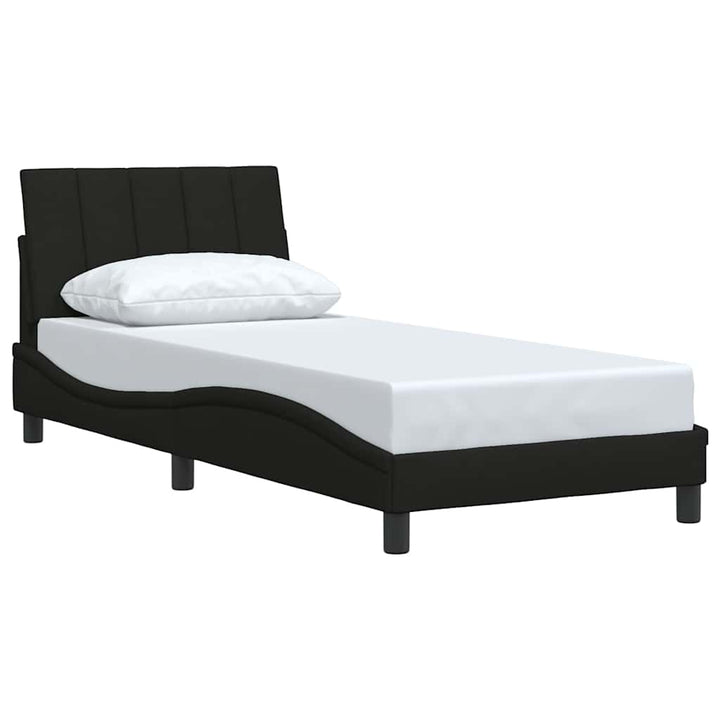 sengeramme uden madras Hanko 90x190 cm stof sort