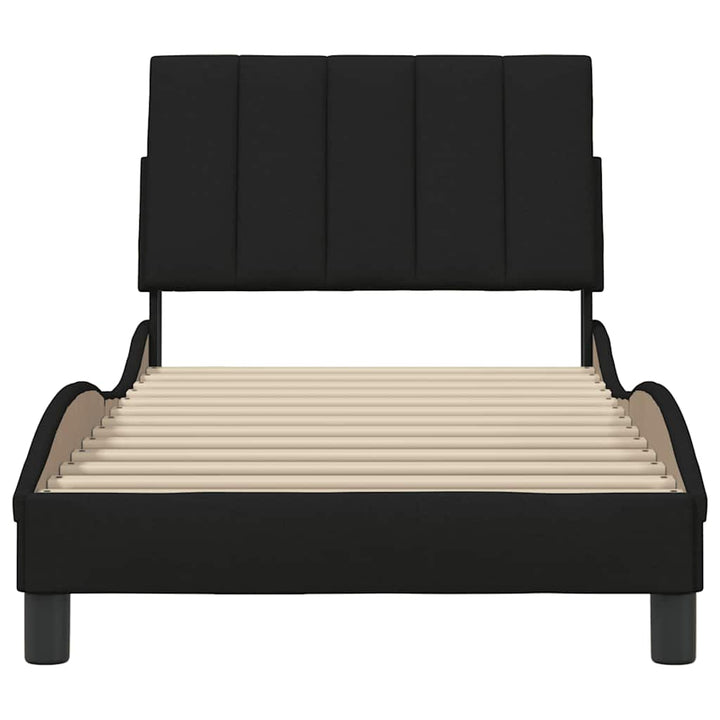 sengeramme uden madras Hanko 90x190 cm stof sort