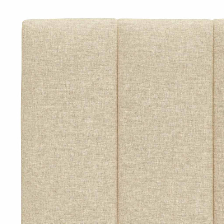 sengeramme uden madras Hanko 90x190 cm stof cremefarvet