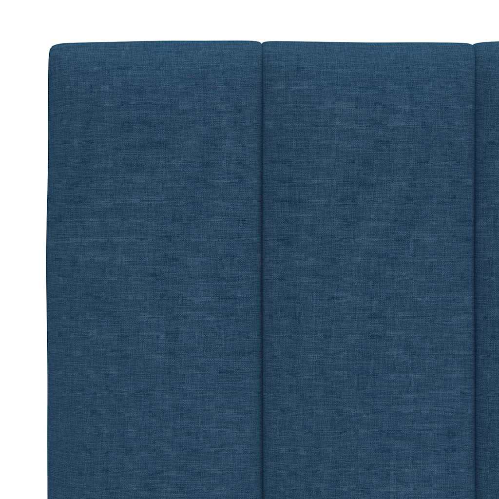 sengeramme uden madras Hanko 90x190 cm stof blå
