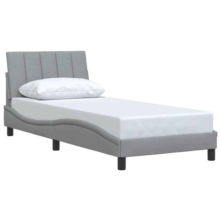 sengeramme uden madras Hanko Lysegrå 90x200 cm Stof