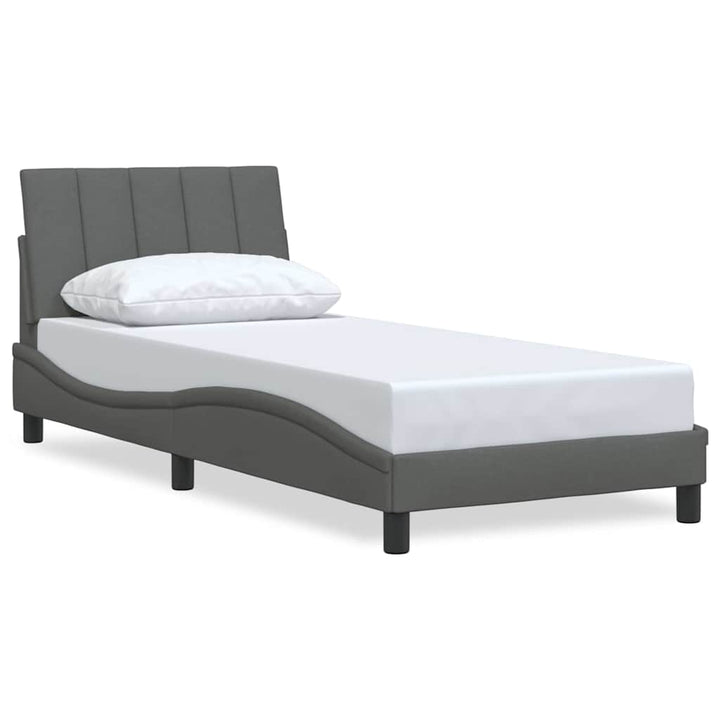 sengeramme uden madras Hanko Mørkegrå 90x200 cm Stof