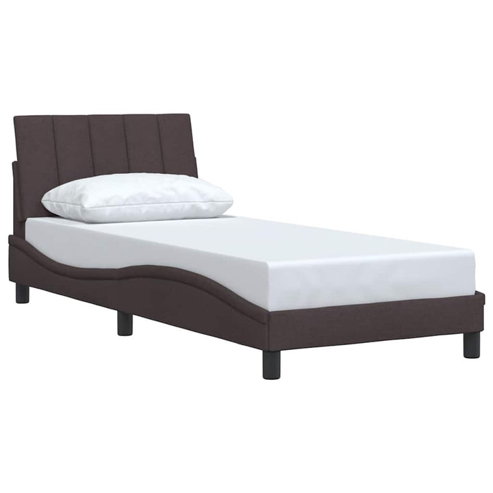 sengeramme uden madras Hanko Mørkebrun 90x200 cm Stof