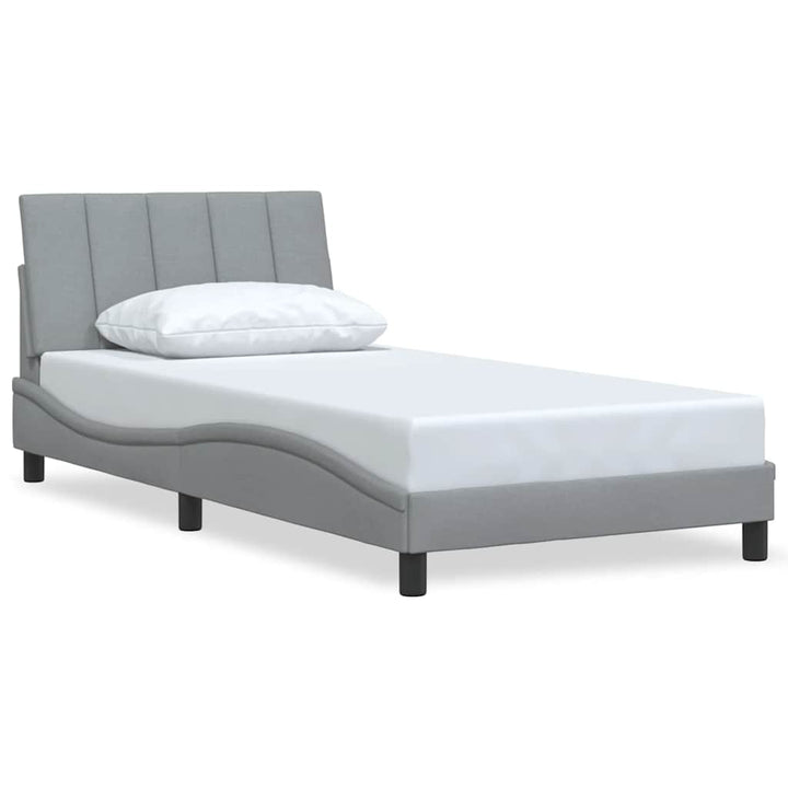 sengeramme uden madras Hanko Lysegrå 100x200 cm Stof