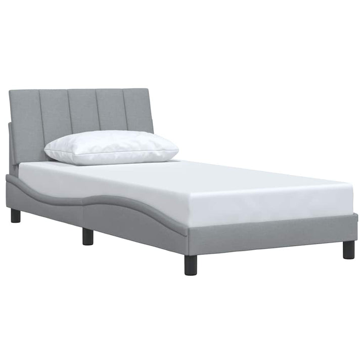 sengeramme uden madras Hanko Lysegrå 100x200 cm Stof