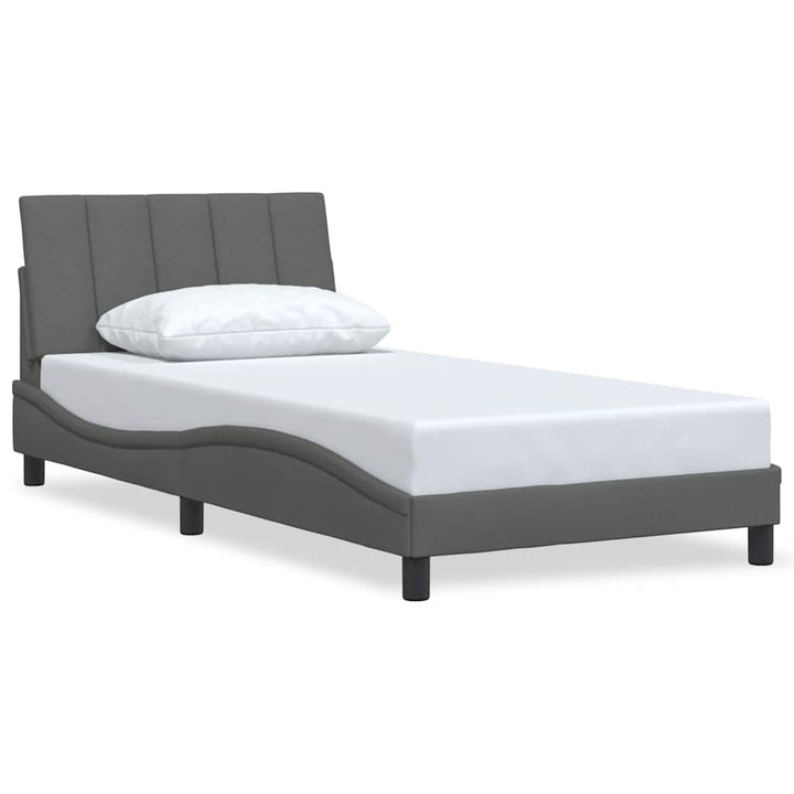 sengeramme uden madras Hanko Mørkegrå 100x200 cm Stof