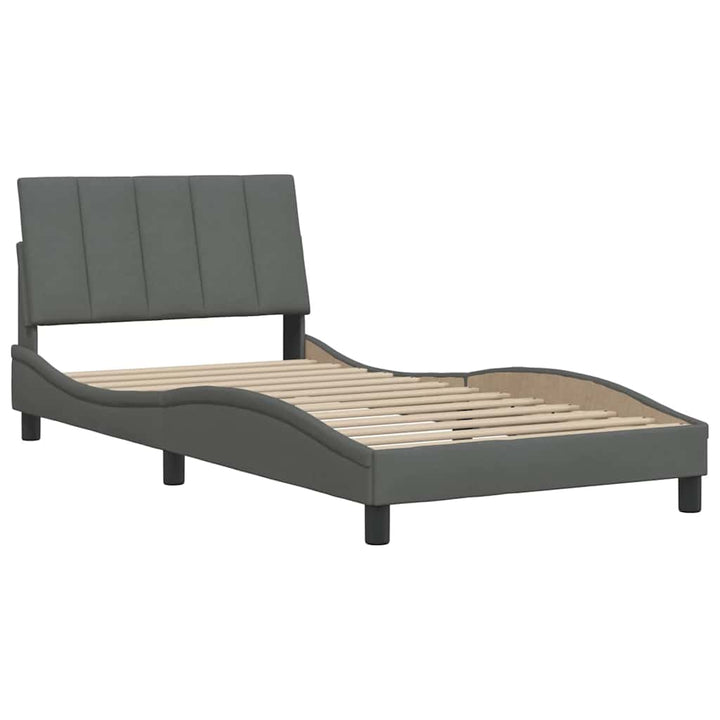 sengeramme uden madras Hanko Mørkegrå 100x200 cm Stof