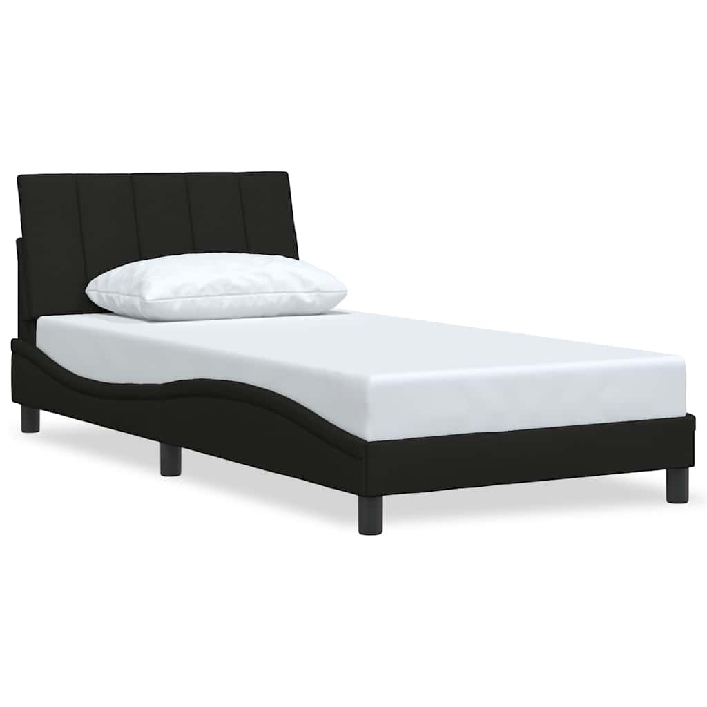 sengeramme uden madras Hanko Sort 100x200 cm Stof