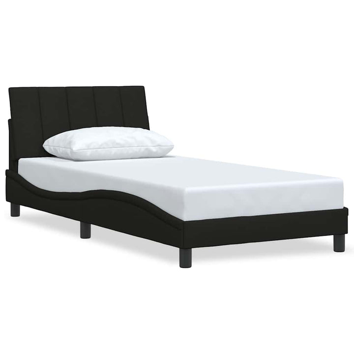 sengeramme uden madras Hanko Sort 100x200 cm Stof