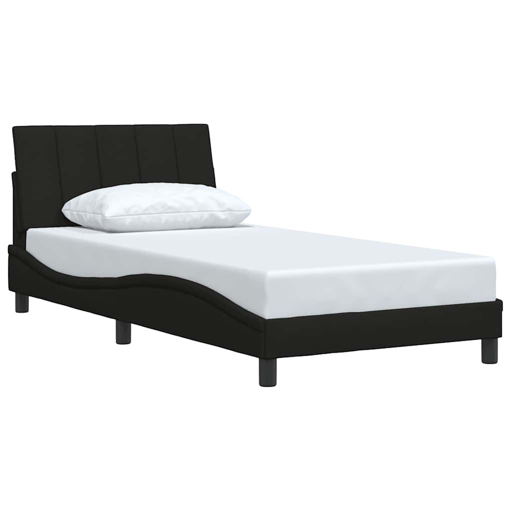 sengeramme uden madras Hanko Sort 100x200 cm Stof
