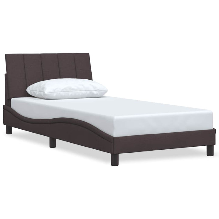 sengeramme uden madras Hanko Mørkebrun 100x200 cm Stof