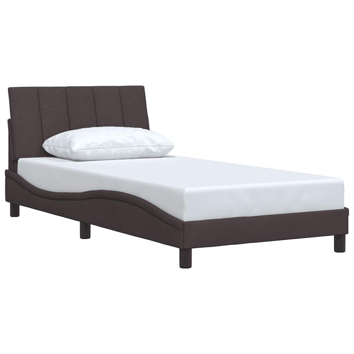 sengeramme uden madras Hanko Mørkebrun 100x200 cm Stof
