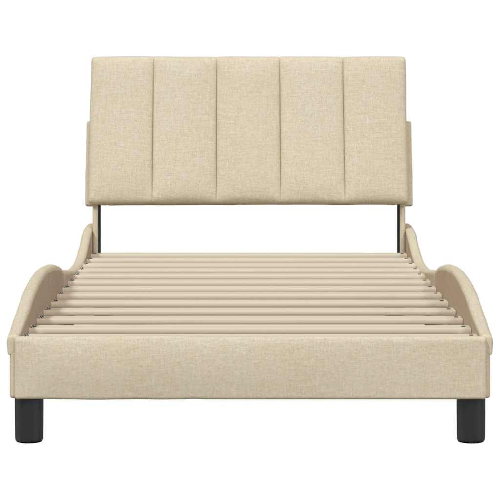 sengeramme uden madras Hanko Creme 100x200 cm Stof