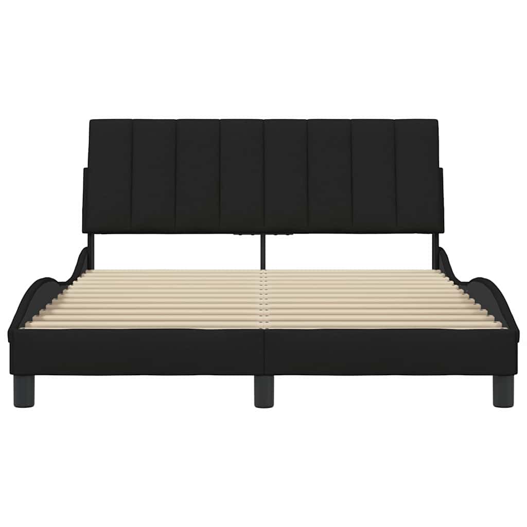 sengeramme uden madras Hanko Sort 120x200 cm Stof