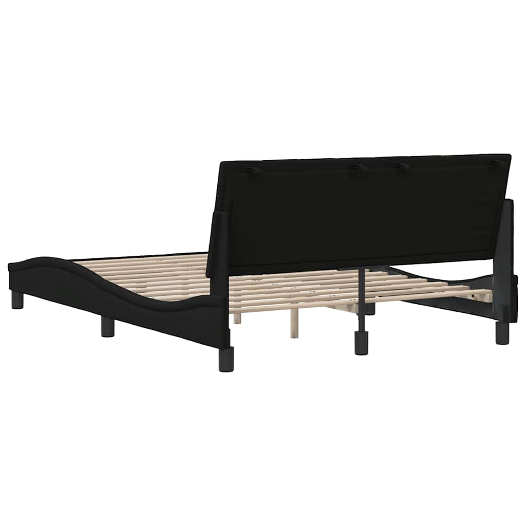 sengeramme uden madras Hanko Sort 120x200 cm Stof