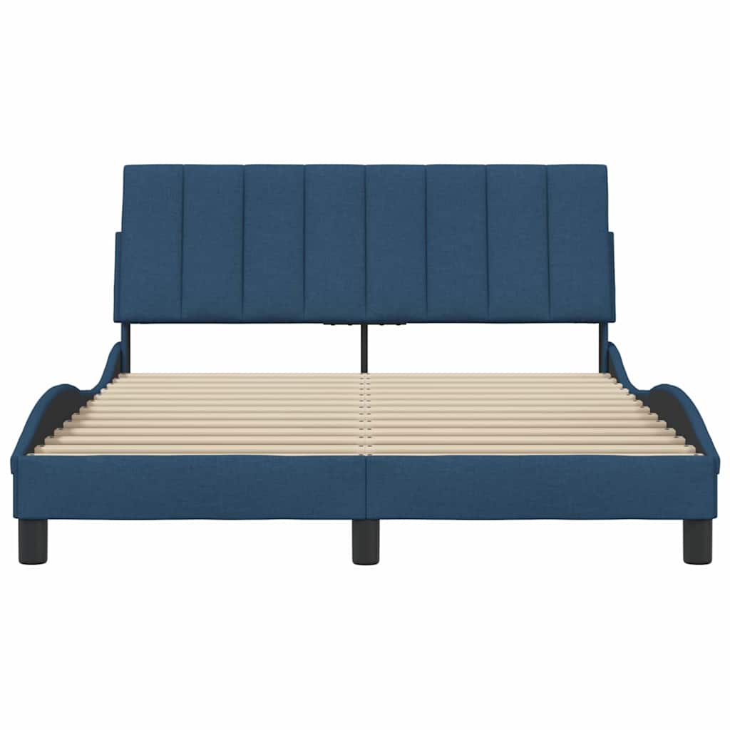 sengeramme uden madras Hanko 120x200 cm stof blå