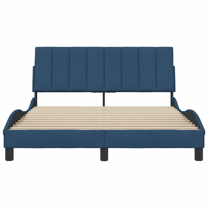 sengeramme uden madras Hanko 120x200 cm stof blå