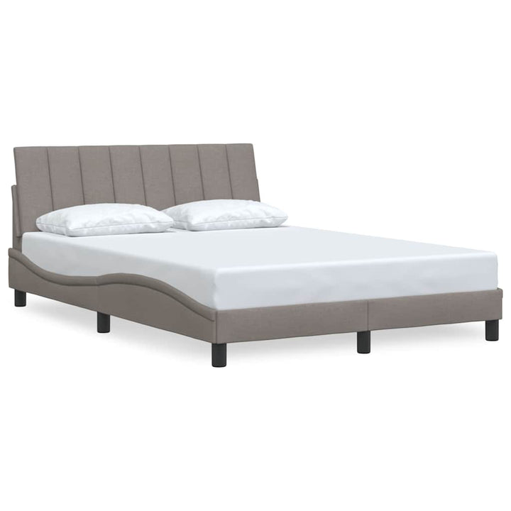 sengeramme uden madras Hanko 140x190 cm stof gråbrun