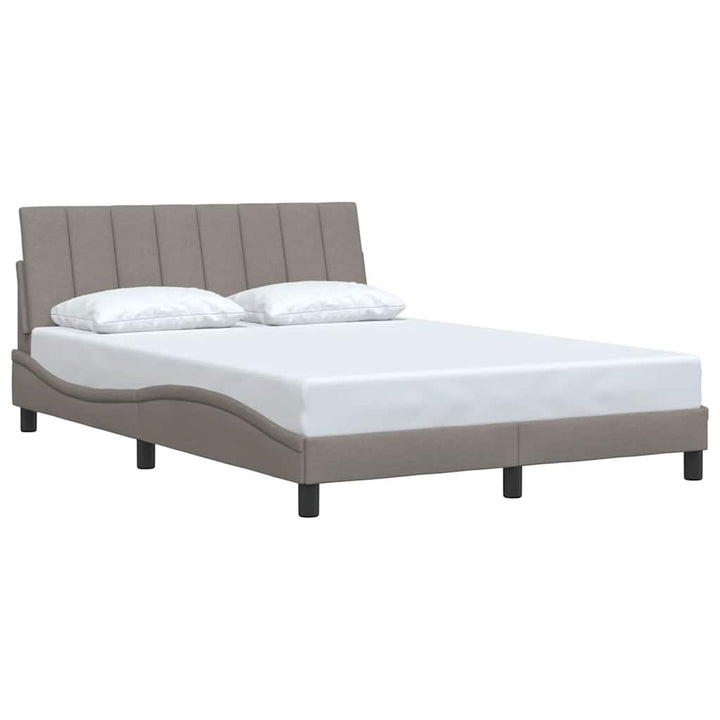 sengeramme uden madras Hanko 140x190 cm stof gråbrun