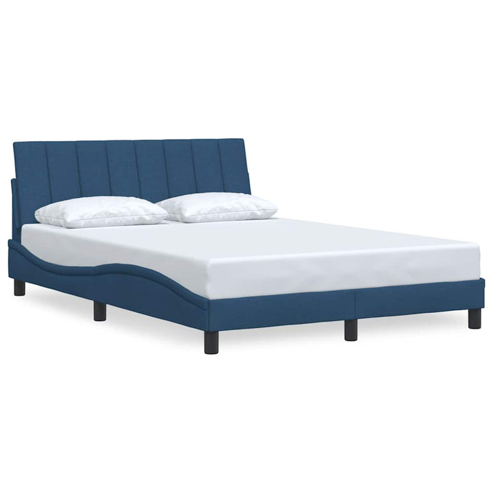 sengeramme uden madras Hanko 140x190 cm stof blå