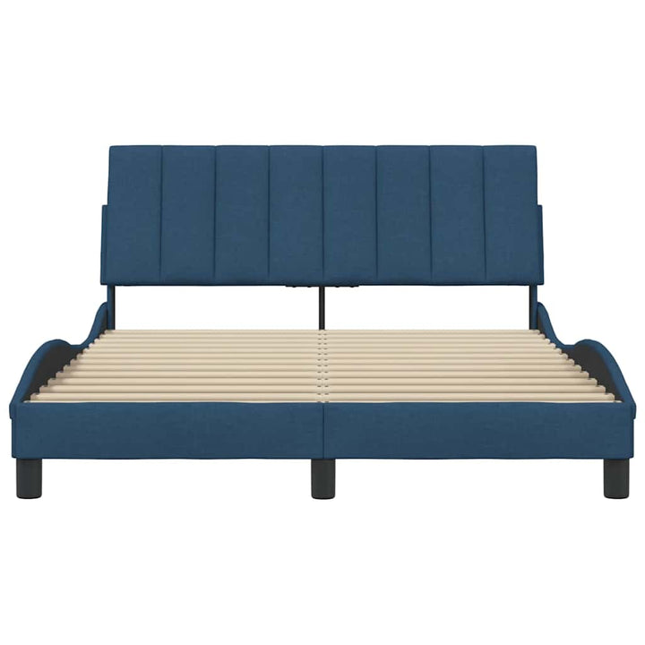sengeramme uden madras Hanko 140x190 cm stof blå