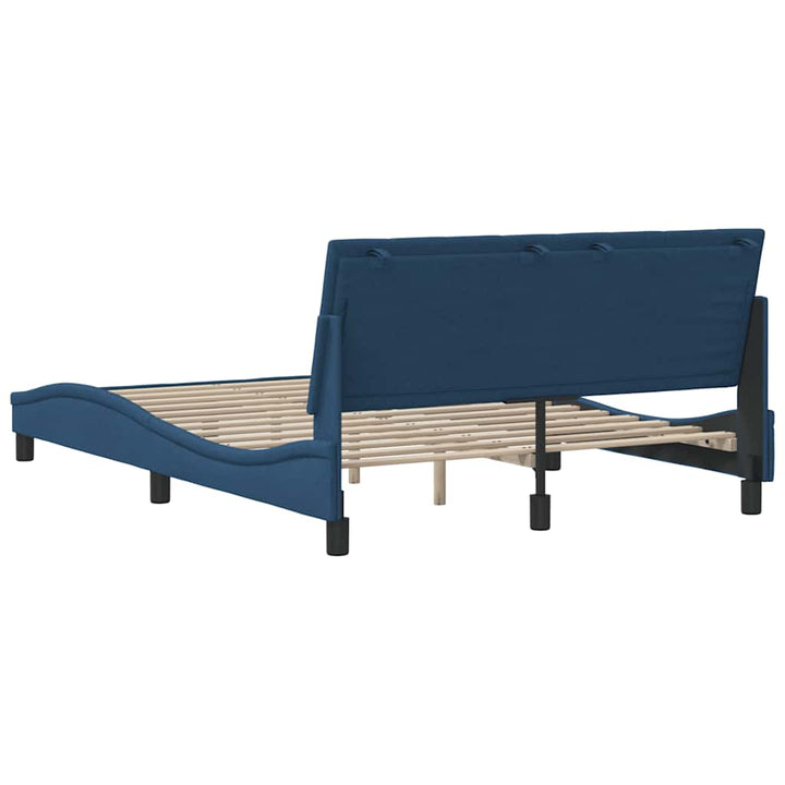 sengeramme uden madras Hanko 140x190 cm stof blå