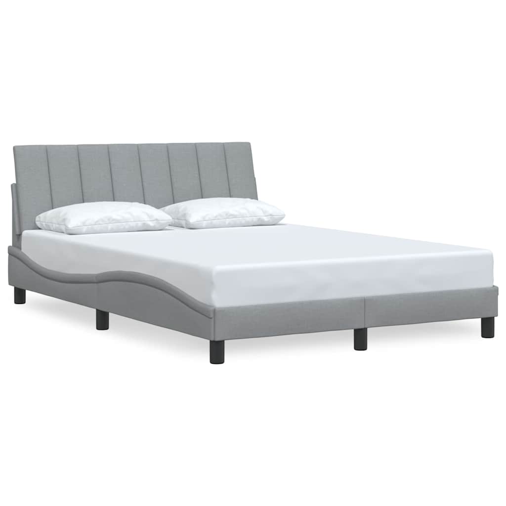 sengeramme uden madras Hanko 140x200 cm stof lysegrå