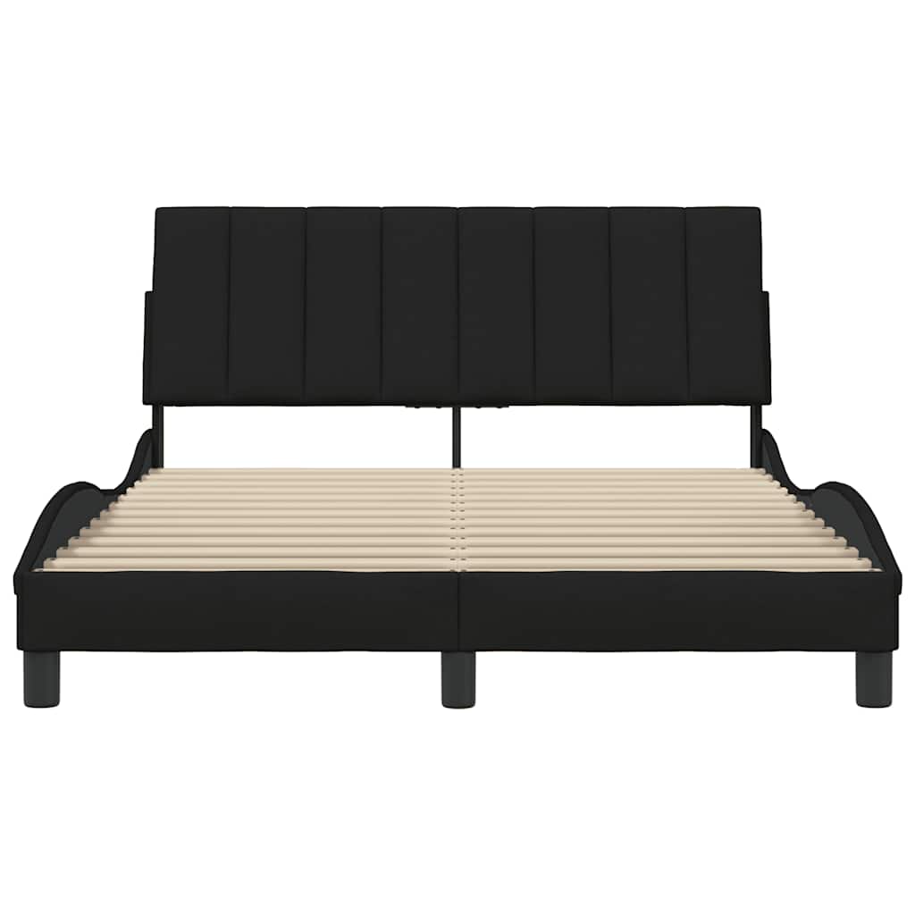 sengeramme uden madras Hanko 140x200 cm stof sort