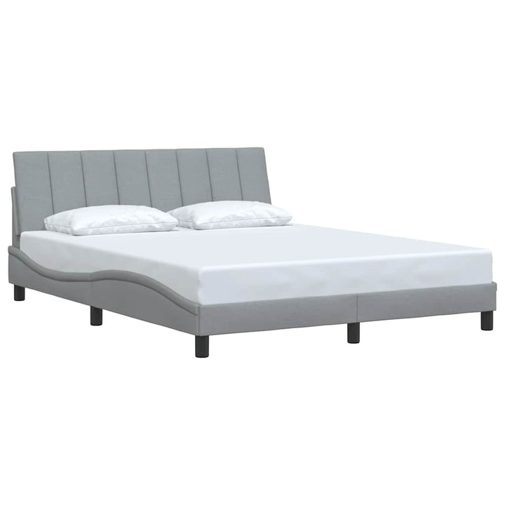 sengeramme uden madras Hanko 160x200 cm stof lysegrå