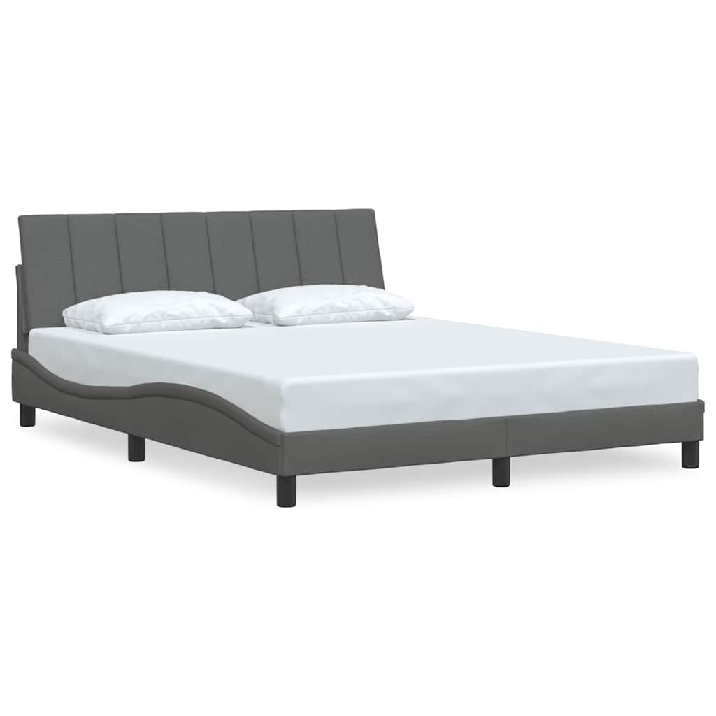 sengeramme uden madras Hanko 160x200 cm stof mørkegrå