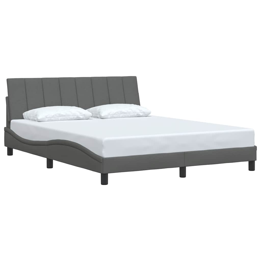 sengeramme uden madras Hanko 160x200 cm stof mørkegrå