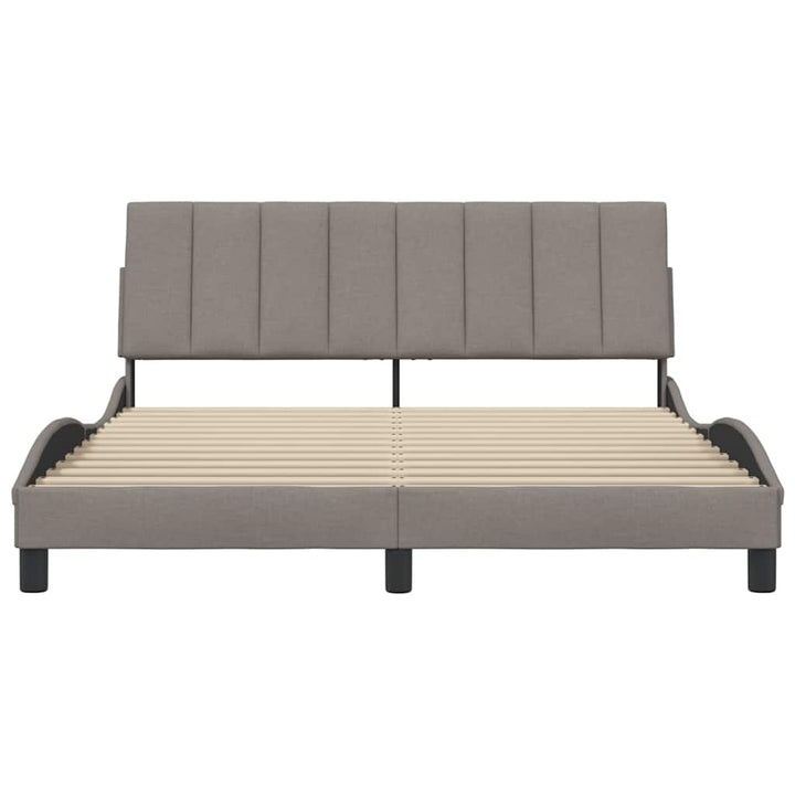 sengeramme uden madras Hanko 160x200 cm stof gråbrun